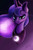 Size: 3000x4500 | Tagged: safe, artist:foughtdragon01, princess luna, alicorn, pony, g4, bust, crown, eye reflection, female, high res, jewelry, looking at you, mare, portrait, reflection, regalia, signature, smiling, solo, sparkles