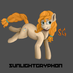 Size: 6000x6000 | Tagged: safe, artist:sunlightgryphon, pear butter, earth pony, pony, g4, the perfect pear, absurd resolution, female, mare, simple background, smiling, solo