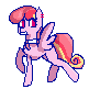 Size: 81x81 | Tagged: safe, artist:oreomonsterr, oc, oc only, oc:flamingo, pegasus, pony, pixel art, simple background, solo, transparent background