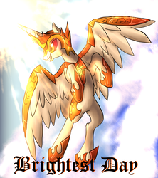 Size: 1162x1308 | Tagged: dead source, safe, artist:not-ordinary-pony, daybreaker, alicorn, pony, a royal problem, g4, day, female, helmet, mare, smiling, solo