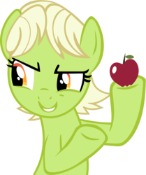 Size: 4253x5093 | Tagged: safe, artist:frownfactory, granny smith, earth pony, pony, g4, the perfect pear, .svg available, absurd resolution, female, simple background, solo, svg, transparent background, vector, young granny smith, younger