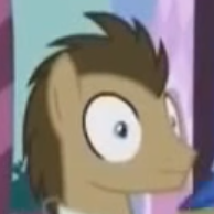 Size: 194x194 | Tagged: safe, screencap, doctor whooves, time turner, earth pony, pony, g4, slice of life (episode), cropped, doctor who, male, reaction image, stallion, the doctor, wat, wide eyes