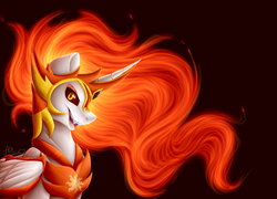 Size: 5787x4167 | Tagged: safe, artist:vavaig69, daybreaker, alicorn, pony, a royal problem, g4, absurd resolution, female, open mouth, simple background, solo