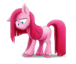 Size: 1517x1287 | Tagged: safe, artist:ikarooz, pinkie pie, earth pony, pony, g4, female, mare, pinkamena diane pie, simple background, smiling, solo