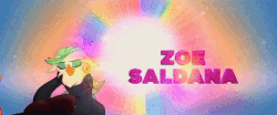 Size: 400x167 | Tagged: safe, screencap, captain celaeno, anthro, g4, my little pony: the movie, official, animated, female, gif, roll call, solo, storm king's messenger outfit, zoe saldana