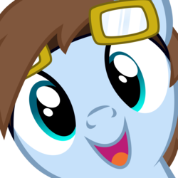 Size: 5000x5000 | Tagged: safe, artist:spitfire8520, oc, oc only, oc:cloud hop, pony, absurd resolution, close-up, cute, face, hi anon, simple background, smiling, solo, transparent background, vector