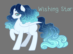 Size: 1280x939 | Tagged: safe, artist:microwaved-box, oc, oc only, pegasus, pony, blank flank, magical lesbian spawn, offspring, parent:oc:snowdrop, parent:princess luna, simple background
