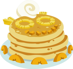 Size: 1137x1080 | Tagged: safe, artist:iknowpony, a royal problem, g4, .svg available, food, no pony, pancakes, simple background, transparent background, vector