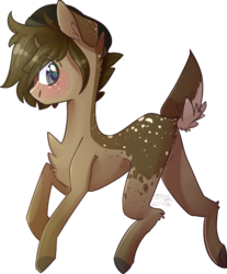 Size: 1468x1770 | Tagged: safe, artist:erinartista, oc, oc only, oc:orion, deer pony, original species, male, simple background, solo, transparent background