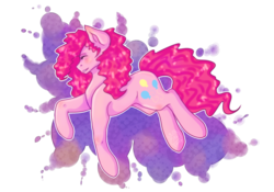 Size: 1024x717 | Tagged: safe, artist:mrantio, pinkie pie, earth pony, pony, g4, female, mare, simple background, solo, transparent background