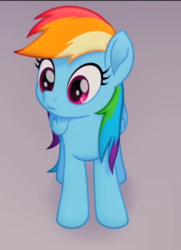 Size: 653x904 | Tagged: safe, screencap, rainbow dash, pegasus, pony, g4, my little pony: the movie, aside glance, cropped, cute, female, mare, solo