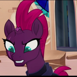 Size: 544x546 | Tagged: safe, screencap, tempest shadow, pony, unicorn, g4, my little pony: the movie, broken horn, cropped, eye scar, female, horn, mare, scar, solo