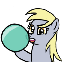 Size: 128x128 | Tagged: safe, artist:somedrawer, derpy hooves, pony, g4, female, simple background, solo, transparent background