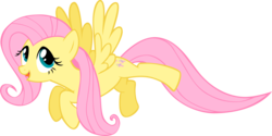 Size: 5583x2797 | Tagged: safe, artist:unfiltered-n, fluttershy, pegasus, pony, g4, season 1, stare master, female, flying, high res, looking at you, mare, open mouth, open smile, simple background, smiling, smiling at you, solo, spread wings, transparent background, vector, wings