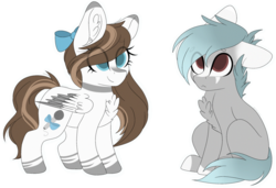 Size: 1024x699 | Tagged: safe, artist:cinnamontee, oc, oc only, oc:alto, oc:melody, earth pony, pegasus, pony, chest fluff, colt, female, filly, male, siblings, simple background, sitting, transparent background