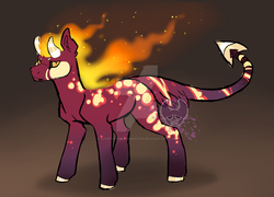 Size: 1024x736 | Tagged: safe, artist:sleepydemonmonster, pony, commission, customized toy, fire, hot, mane of fire, toy