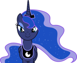 Size: 5000x4085 | Tagged: safe, artist:dashiesparkle, princess luna, alicorn, pony, a royal problem, g4, .svg available, absurd resolution, c:, cute, female, jewelry, lidded eyes, looking at you, mare, regalia, simple background, smiling, solo, transparent background, vector