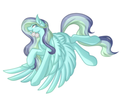 Size: 6000x5000 | Tagged: safe, artist:amazing-artsong, oc, oc only, oc:ocean breeze, pegasus, pony, absurd resolution, commission, female, flying, mare, simple background, solo, transparent background, ych result