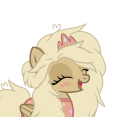 Size: 729x680 | Tagged: safe, artist:cloiepony, oc, oc only, pegasus, pony, base used, blushing, clothes, female, mare, simple background, solo, transparent background