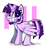 Size: 480x464 | Tagged: safe, artist:peachesandcreamated, twilight sparkle, alicorn, pony, g4, female, smiling, solo, starry eyes, twilight sparkle (alicorn), wingding eyes