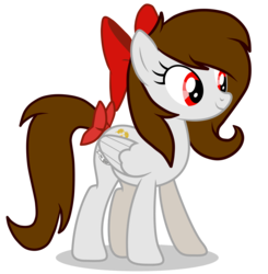Size: 5200x5300 | Tagged: safe, artist:rsa.fim, oc, oc only, oc:whisper hope, pegasus, pony, absurd resolution, bow, female, mare, mexican, red eyes, ribbon, simple background, smiling, solo, tail bow, tail wrap, transparent background, unitárium, vector