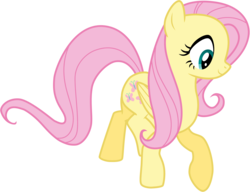 Size: 4235x3260 | Tagged: safe, artist:tomfraggle, fluttershy, pegasus, pony, g4, female, high res, mare, simple background, smiling, solo, transparent background, vector, walking