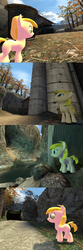 Size: 1400x4200 | Tagged: safe, artist:soad24k, oc, oc only, oc:chipper leaf, pony, 3d, cyoa, cyoa:filly adventure, female, filly, gmod, high res