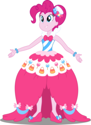 Size: 6028x8238 | Tagged: safe, artist:sugar-loop, pinkie pie, equestria girls, g4, the best night ever, absurd resolution, clothes, cute, dress, dress interior, female, gala dress, grand galloping gala, simple background, solo, transparent background