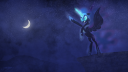 Size: 1920x1080 | Tagged: safe, artist:jamey4, artist:php11, edit, nightmare moon, g4, female, solo, vector, wallpaper, wallpaper edit