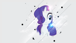 Size: 1920x1080 | Tagged: safe, artist:jave-the-13, artist:vladimirmacholzraum, edit, rarity, g4, female, gray background, simple background, solo, vector, wallpaper, wallpaper edit