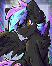 Size: 1711x2171 | Tagged: safe, artist:php166, oc, oc only, oc:zodiac, pegasus, pony, ambiguous gender, freckles, solo, wings