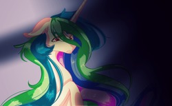 Size: 3455x2124 | Tagged: safe, artist:queenlicious101, princess celestia, alicorn, pony, g4, crying, female, floppy ears, high res, sad, solo