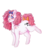 Size: 1150x1300 | Tagged: safe, artist:cinnamonsparx, oc, oc only, oc:learn note, earth pony, pony, bow, female, hair bow, mare, simple background, solo, tail bow, tongue out, transparent background