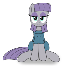 Size: 1887x1798 | Tagged: safe, artist:baratus93, maud pie, earth pony, pony, g4, female, looking at you, pie family, simple background, sitting, solo, transparent background