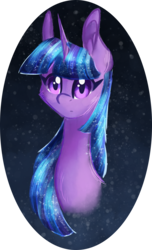 Size: 971x1600 | Tagged: safe, artist:australian-senior, twilight sparkle, oc, oc:twilight invictus, alicorn, pony, kirindos, g4, alternate universe, bust, digital art, solo, watercolor painting