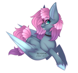Size: 1280x1196 | Tagged: safe, artist:pinkxei, oc, oc only, pegasus, pony, female, mare, prone, simple background, solo, transparent background
