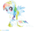 Size: 7541x6945 | Tagged: dead source, safe, artist:livehotsun, rainbow dash, crystal pony, pegasus, pony, g4, absurd resolution, clothes, crystallized, dress, female, mare, simple background, solo, transparent background