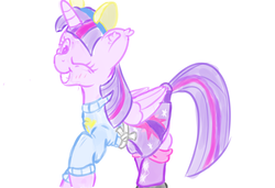 Size: 6000x4100 | Tagged: safe, artist:velvet frame, twilight sparkle, alicorn, pony, g4, absurd resolution, boots, clothes, cute, female, leg warmers, looking at you, moe, one eye closed, pleated skirt, shoes, simple background, skirt, skirt lift, smiling, solo, sweater, twiabetes, twilight sparkle (alicorn), white background, wink, wondercolts uniform