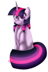 Size: 480x726 | Tagged: safe, artist:kawurin, twilight sparkle, alicorn, pony, g4, female, simple background, sitting, solo, twilight sparkle (alicorn), white background