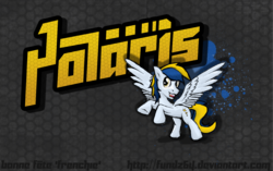 Size: 3000x1880 | Tagged: safe, artist:fundz64, oc, oc only, oc:polaris, pegasus, pony, fighting is magic style, solo