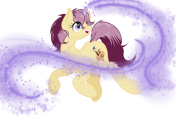 Size: 3000x2000 | Tagged: safe, artist:pookastrainer, oc, oc only, oc:lannie lona, pony, unicorn, art trade, female, high res, magic, mare, simple background, smiling, solo, transparent background