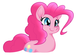 Size: 883x634 | Tagged: dead source, safe, artist:reiduran, pinkie pie, earth pony, pony, g4, my little pony: the movie, behaving like a duck, cute, diapinkes, female, mare, movie accurate, solo