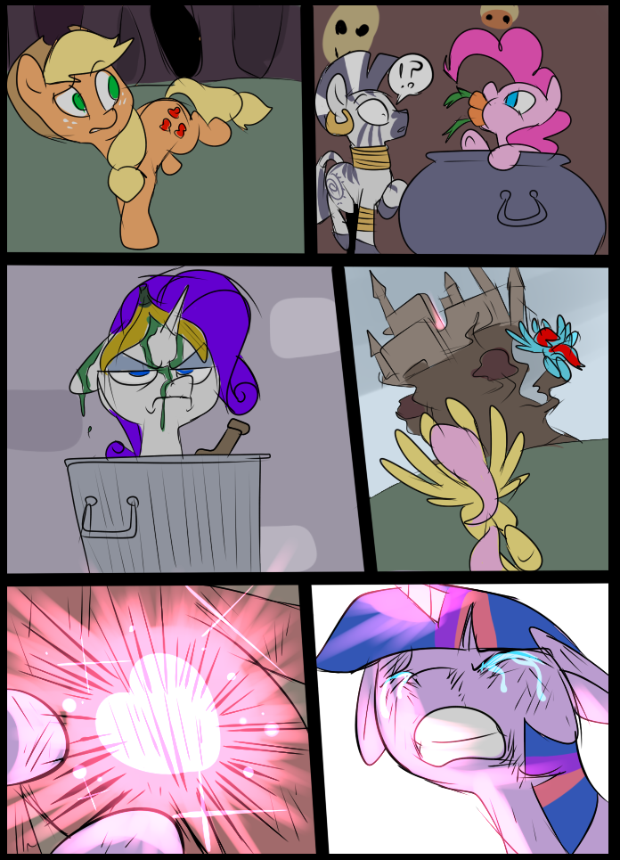 1475009 Semi Grimdark Artistmetal Kitty Applejack Big Macintosh Twilight Sparkle Zecora 6988