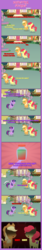 Size: 1205x7171 | Tagged: safe, artist:estories, applejack, strawberry sunrise, twilight sparkle, alicorn, pony, g4, honest apple, comic, food, high res, jam, jar, pointy ponies, twilight sparkle (alicorn)