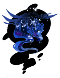 Size: 2000x2580 | Tagged: safe, artist:taiga-blackfield, princess luna, alicorn, pony, g4, alternate design, female, high res, mare, solo