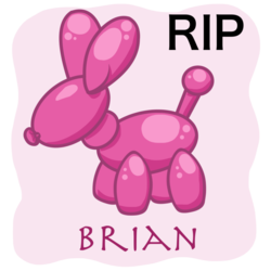 Size: 894x894 | Tagged: dead source, safe, artist:kai-alive, brian, g4, my little pony: the movie, balloon, balloon animal, death of brian the balloon, implied death, rest in peace, solo