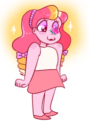 Size: 1913x2611 | Tagged: safe, artist:cubbybatdoodles, oc, oc only, oc:honeycrisp blossom, butterfly, equestria girls, g4, cute, offspring, parent:big macintosh, parent:princess cadance, parents:cadmac