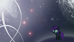 Size: 1920x1080 | Tagged: safe, artist:unfiltered-n, oc, oc only, oc:nyx, alicorn, pony, abstract background, female, filly, solo, wallpaper