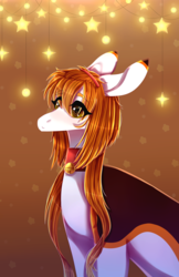 Size: 1967x3042 | Tagged: safe, artist:nightstarss, oc, oc only, oc:natsumi, earth pony, pony, bell, bell collar, collar, female, mare, solo