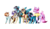 Size: 2560x1460 | Tagged: safe, artist:antidism, artist:despotshy, oc, oc only, oc:despot, oc:despy, oc:kissel, oc:nell, oc:noel, oc:vadim, earth pony, pegasus, pony, unicorn, female, male, mare, simple background, stallion, transparent background